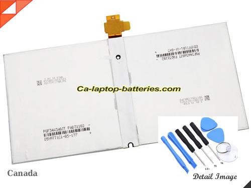 Replacement MICROSOFT G3HTA027H Laptop Computer Battery DYNR01 Li-ion 5087mAh, 38.2Wh Sliver In Canada 