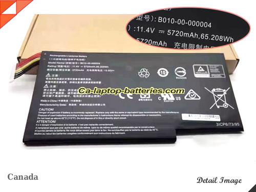Genuine GETAC B0100000004 Laptop Computer Battery B010-00-000004 Li-ion 5720mAh, 65.208Wh  In Canada 
