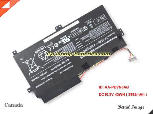 Replacement SAMSUNG 15883366 Laptop Computer Battery BA43-00358A Li-ion 3992mAh, 43Wh Black In Canada 