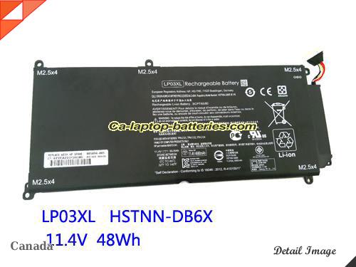 Genuine HP 807211-221 Laptop Computer Battery HSTNN-DB7C Li-ion 48Wh Black In Canada 