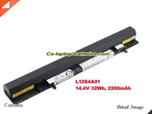 Genuine LENOVO L12S4A01 Laptop Computer Battery L12S4K51 Li-ion 2200mAh, 32Wh Black In Canada 