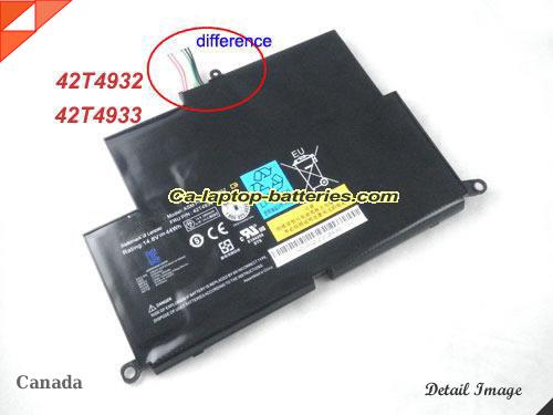Replacement LENOVO 42T4933 Laptop Computer Battery 42T4932 Li-ion 44Wh Black In Canada 