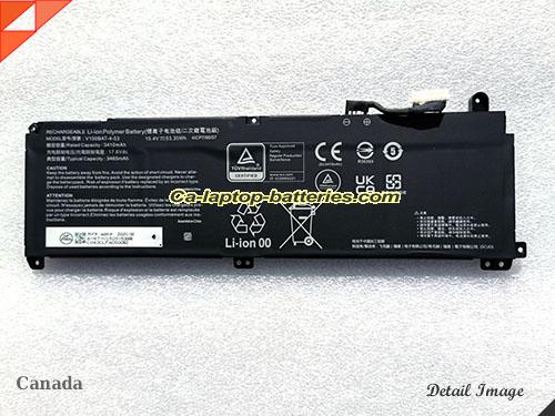 Genuine SCUD V150BAT-4-53 Laptop Computer Battery 6-87-V150S-53G00 Li-ion 3410mAh, 53.35Wh  In Canada 