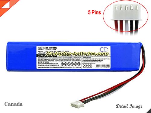 Replacement JBL GSP0931134 Laptop Computer Battery  Li-ion 5000mAh, 37Wh Blue In Canada 