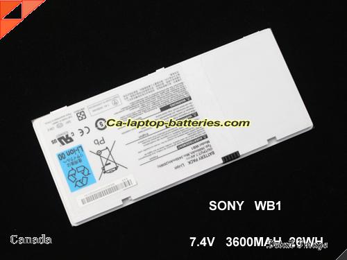 Replacement GIGABYTE C4-TEST Laptop Computer Battery WB1 Li-ion 3450mAh, 26Wh white In Canada 