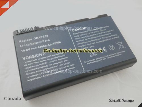 Replacement ACER LIP6232CPC Laptop Computer Battery GRAPE32 Li-ion 5200mAh Black In Canada 