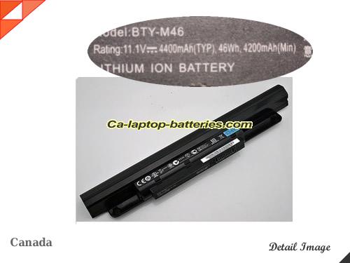 Genuine MSI BTY-M46 Laptop Computer Battery 925T2015F Li-ion 4200mAh, 46Wh Black In Canada 