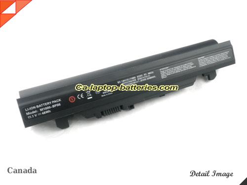 Replacement CLEVO M1000-BPS3 Laptop Computer Battery M1000-BPS6 Li-ion 4400mAh Black In Canada 