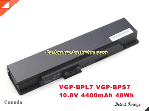 Replacement SONY VGP-BPS7 Laptop Computer Battery VGP-BPL7 Li-ion 4400mAh, 48Wh Black In Canada 