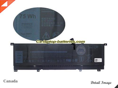 Genuine DELL 8N0T7 Laptop Computer Battery 0TMFYT Li-ion 6580mAh, 75Wh Black In Canada 