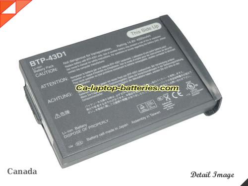 Replacement ACER BTP-43D1 Laptop Computer Battery 60.49S22.011 Li-ion 4400mAh Grey In Canada 