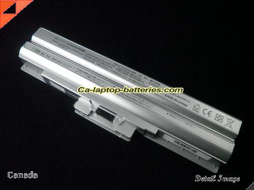Replacement SONY VGP-BPS13Q Laptop Computer Battery VGP-BPS21A Li-ion 5200mAh Silver In Canada 