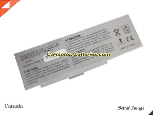 Replacement MITAC 442677000013 Laptop Computer Battery 442682800002 Li-ion 5200mAh White In Canada 