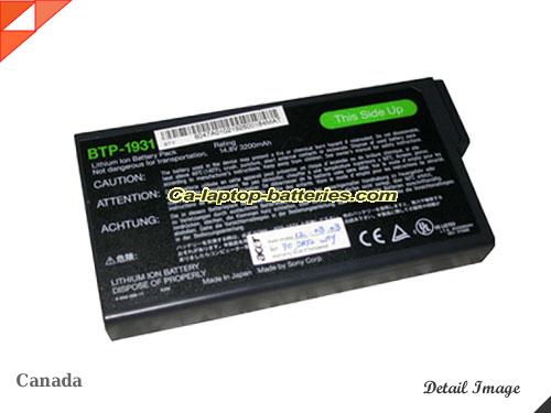 Replacement ACER 91.42C28.004 Laptop Computer Battery BTP1431 Li-ion 3200mAh Black In Canada 