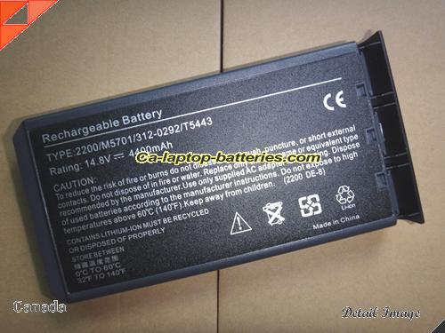 Replacement DELL 312-0292 Laptop Computer Battery G9817 Li-ion 4400mAh Black In Canada 