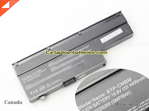 Replacement MEDION 40027261 Laptop Computer Battery 40026269 Li-ion 4400mAh Black In Canada 