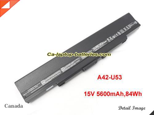 Genuine ASUS A41U53 Laptop Computer Battery A42U53 Li-ion 5600mAh, 84Wh Black In Canada 
