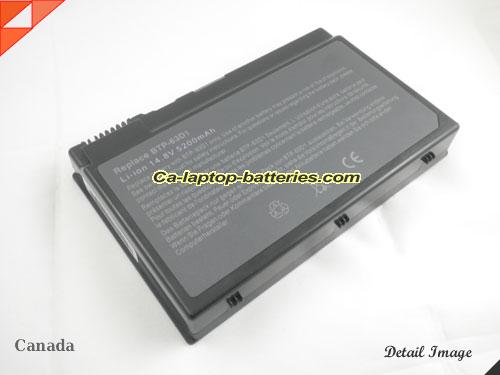 Replacement ACER BTP-63D1 Laptop Computer Battery BT.00803.007 Li-ion 5200mAh Grey In Canada 