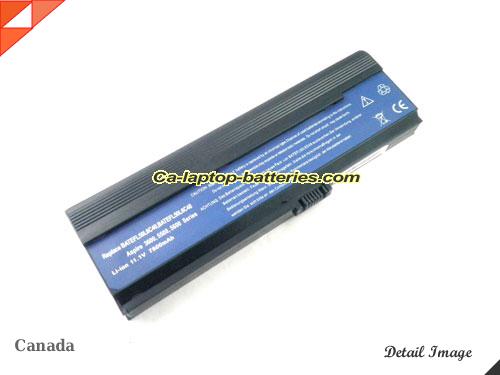 Replacement ACER LC.BTP00.001 Laptop Computer Battery LC.BTP00.002 Li-ion 6600mAh Black In Canada 
