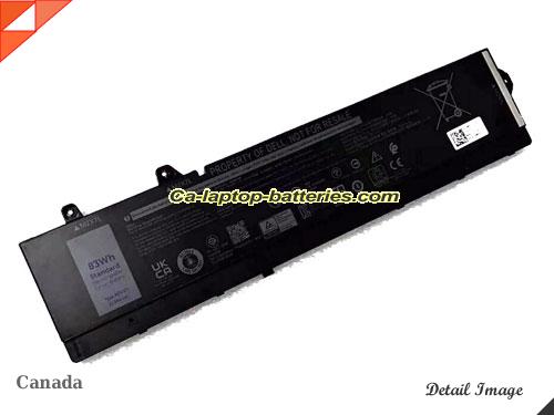 Genuine DELL NWDC0 Laptop Computer Battery RCVVT Li-ion 6827mAh, 83Wh  In Canada 