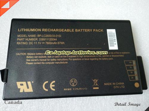 Genuine GETAC BP-PL2900/33-01PI Laptop Computer Battery BP-LC2600/32-01PI Li-ion 7800mAh, 87Wh Black In Canada 