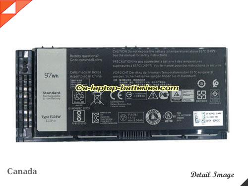 Genuine DELL X57F1 Laptop Computer Battery 451-11980 Li-ion 8700mAh, 97Wh Black In Canada 