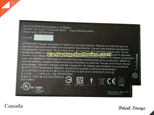 Replacement GETAC 441814400099 Laptop Computer Battery 44184400099 Li-ion 8100mAh, 88Wh Black In Canada 