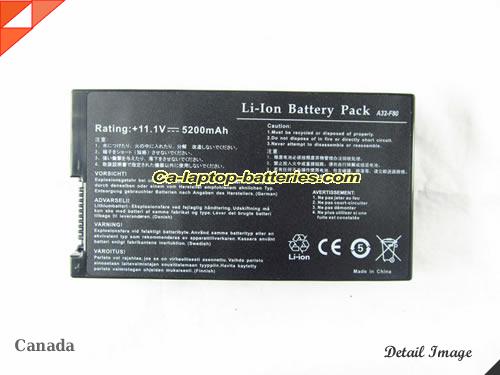 Replacement ASUS A32-F80H Laptop Computer Battery F80Q-a1 Li-ion 5200mAh Black In Canada 