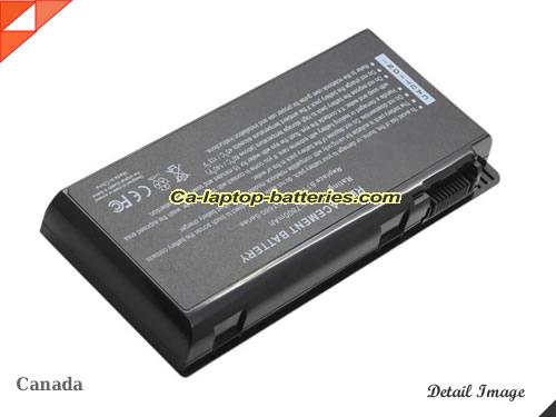 Replacement MSI 957-16FXXP-101 Laptop Computer Battery MS-16F2 Li-ion 7800mAh Black In Canada 