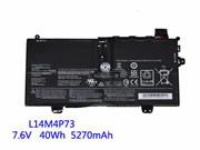Original LENOVO L14L4P72 battery 7.6V 40Wh Black