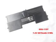Canada Genuine SIMPLO SQU-1107 Laptop Computer Battery  Li-ion 6970mAh, 51Wh Black