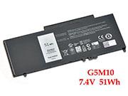 Original DELL 5XFWC battery 7.4V 51Wh Black