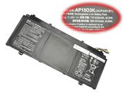 Original ACER AP15O3K battery 11.25V 4030mAh, 45.3Wh  Black