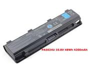 Original TOSHIBA PABAS271 battery 10.8V 4200mAh, 48Wh  Black