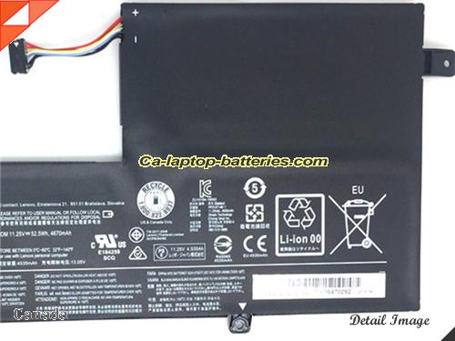  image 4 of Genuine LENOVO flex 4-1470 Battery For laptop 4700mAh, 53Wh , 11.25V, Black , Li-ion