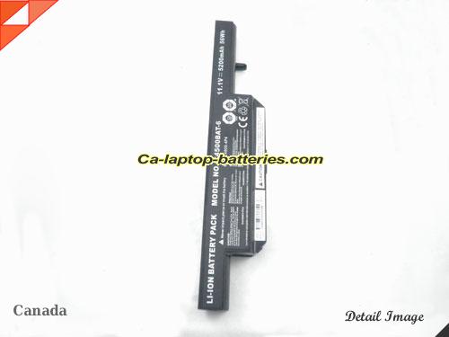  image 3 of Genuine CLEVO W258EU Battery For laptop 5200mAh, 11.1V, Black , Li-ion