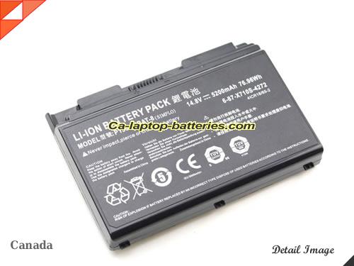 image 2 of Genuine TERRANS FORCE X711 Battery For laptop 5200mAh, 76.96Wh , 14.8V, Black , Li-ion