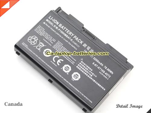  image 4 of Genuine TERRANS FORCE X711 Battery For laptop 5200mAh, 76.96Wh , 14.8V, Black , Li-ion