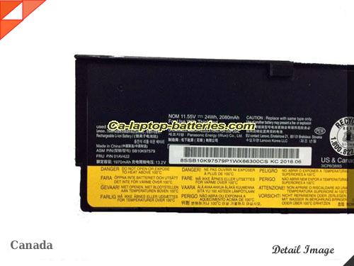  image 2 of Genuine LENOVO ThinkPad T470 Battery For laptop 2110mAh, 24Wh , 11.4V, Black , Li-ion