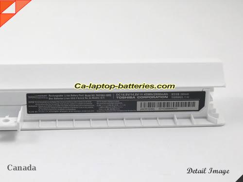  image 2 of Genuine TOSHIBA Satellite Pro R50-C-00C Battery For laptop 2800mAh, 45Wh , 14.8V, White , Li-ion