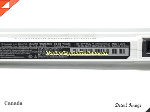  image 5 of TOSHIBA Tecra A50-C-17E Replacement Battery 2800mAh, 45Wh  14.8V White Li-ion