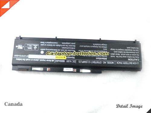  image 5 of Genuine CLEVO PortaNote D750W Series Battery For laptop 6600mAh, 14.8V, Black , Li-ion