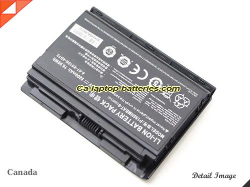  image 2 of 6-87-X510S-4j72 Battery, Canada Li-ion Rechargeable 5200mAh, 76.96Wh  CLEVO 6-87-X510S-4j72 Batteries