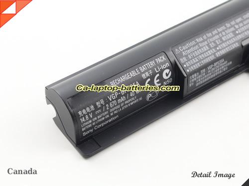  image 2 of Genuine SONY Vaio SVF152C29M Battery For laptop 2670mAh, 40Wh , 14.8V, Black , Li-ion