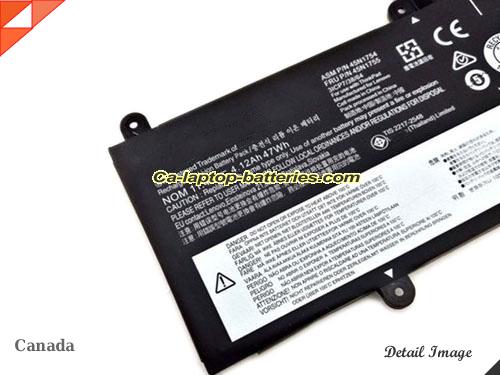  image 2 of Genuine LENOVO E450 Battery For laptop 47Wh, 4.12Ah, 11.4V, Black , Li-ion