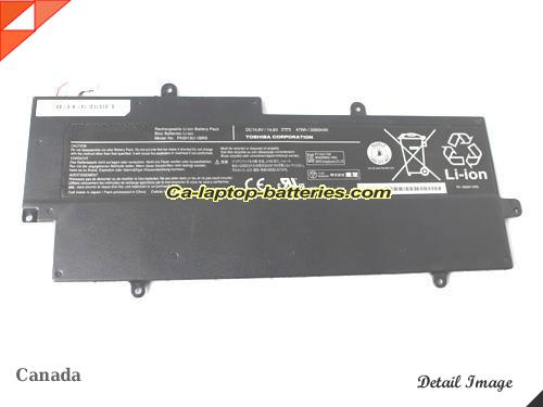  image 1 of Genuine TOSHIBA sattelite z830 Battery For laptop 3060mAh, 47Wh , 14.8V, Black , Li-ion