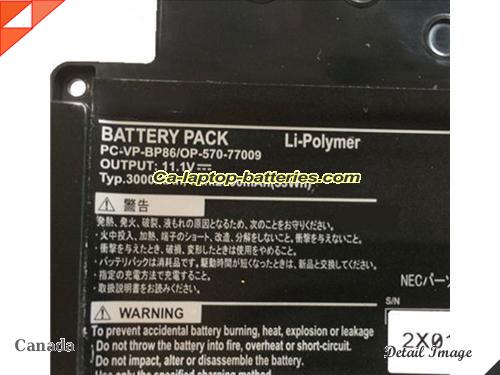  image 2 of Genuine NEC LaVie Z LZ550 Battery For laptop 3000mAh, 33Wh , 11.1V, Black , Li-ion