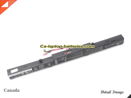  image 4 of Genuine ASUS R752LXTY080H Battery For laptop 2950mAh, 44Wh , 15V, Black , Li-ion