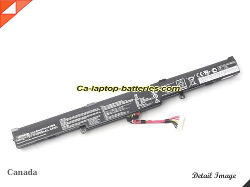  image 2 of Genuine ASUS R752LDT6043H Battery For laptop 2950mAh, 44Wh , 15V, Black , Li-ion