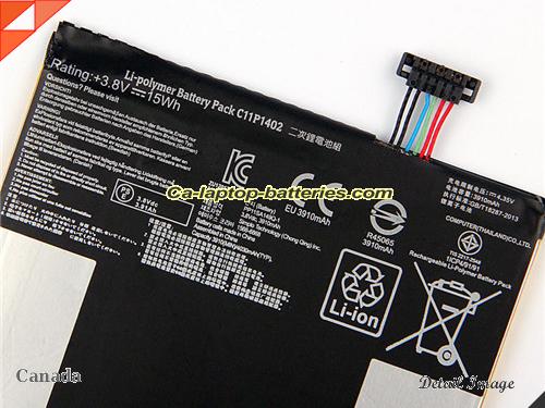  image 2 of Genuine ASUS Fone Pad 7 ME375C Battery For laptop 3910mAh, 15Wh , 3.8V, Black , Li-Polymer
